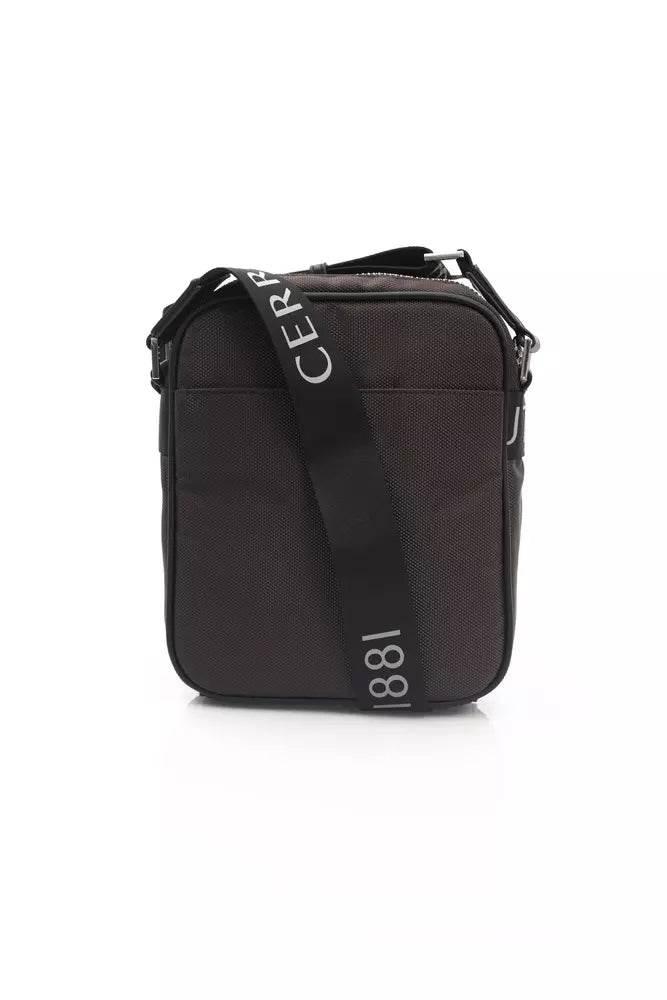 Cerruti 1881 Brown Leather Men Messenger Bag - Hilstor