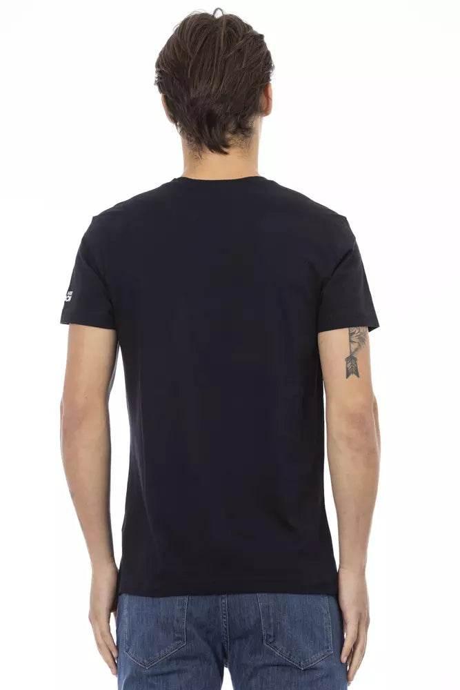 Trussardi Action Black Cotton Men T-Shirt - Hilstor
