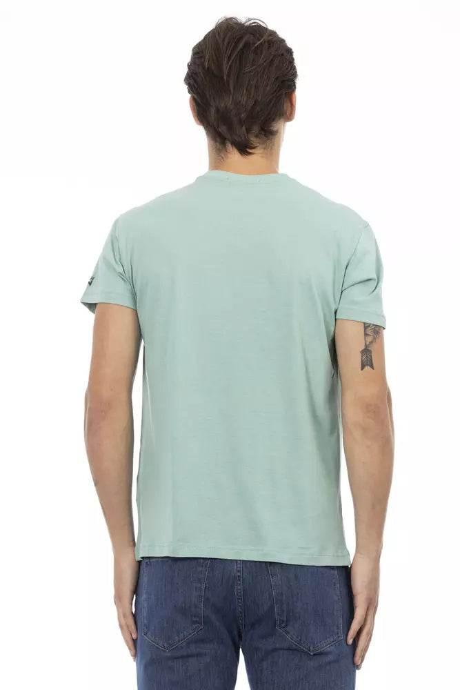 Trussardi Action Green Cotton Men's T-Shirt - Hilstor