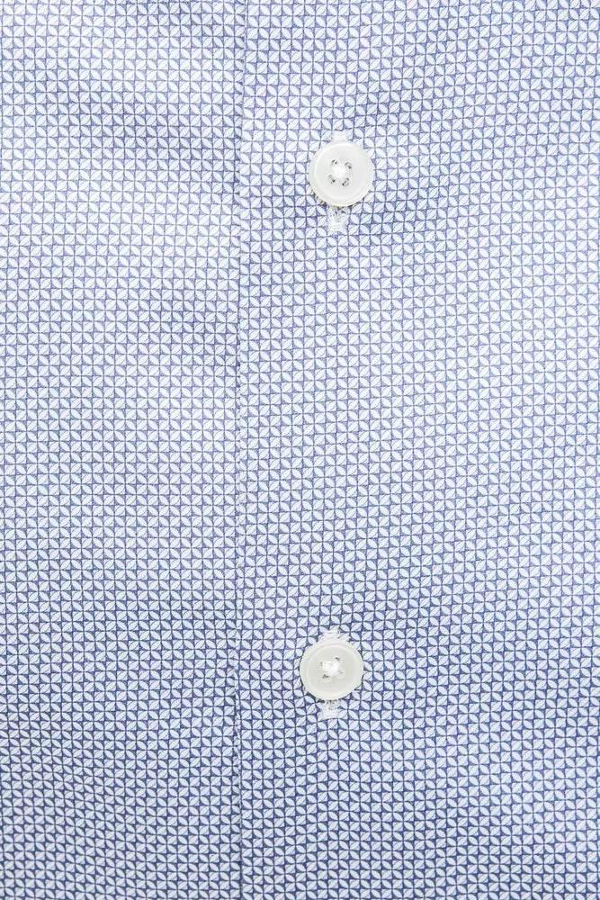 Robert Friedman Light Blue Cotton Men Shirt - Hilstor