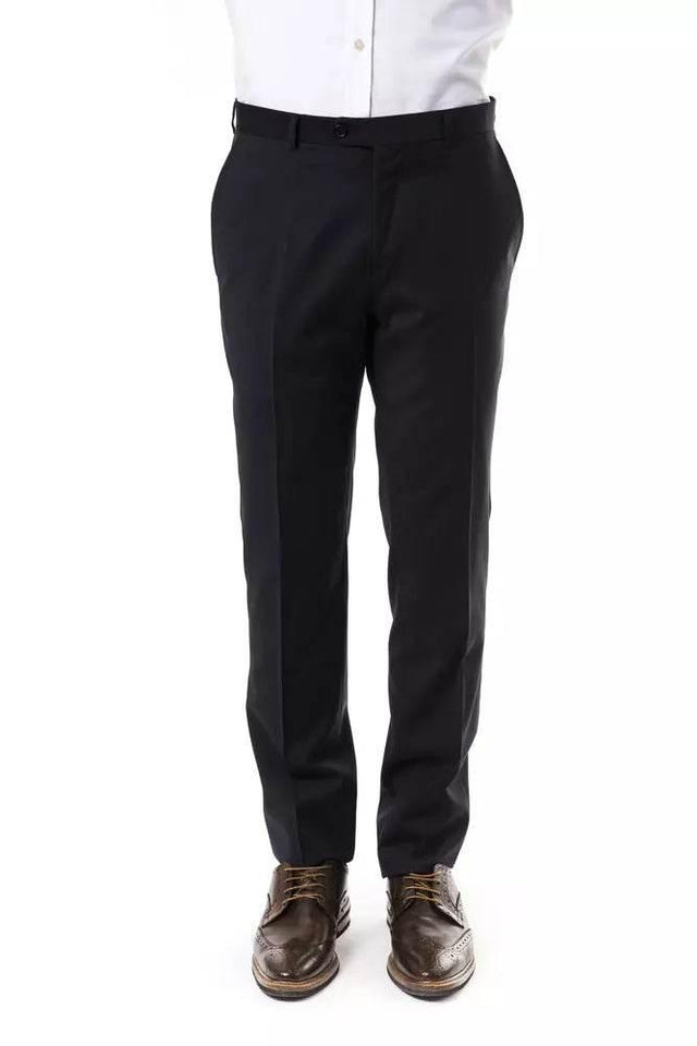 Uominitaliani Gray Wool Men's Suit Pant - Hilstor