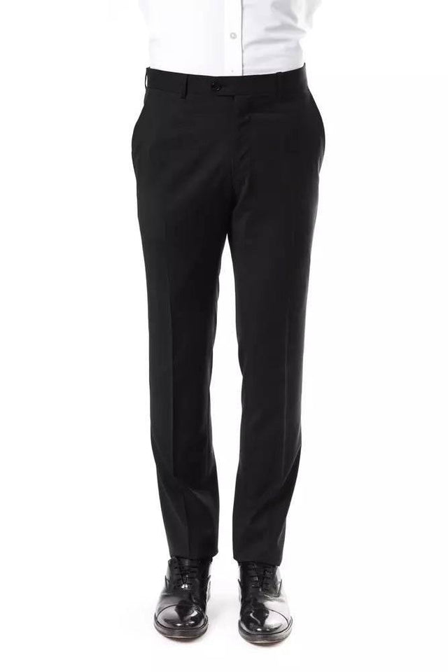 Uominitaliani Gray Wool Men Pants - Hilstor