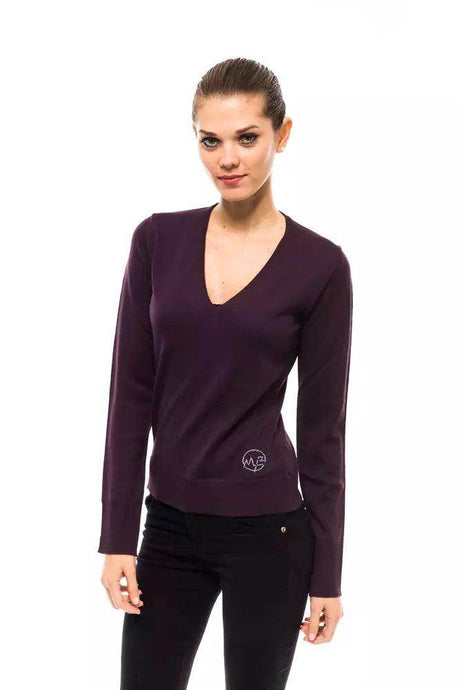 Montana Blu Purple Wool Women's Sweater - Hilstor