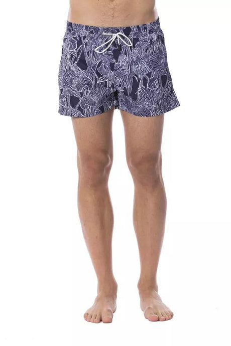 Roberto Cavalli Sport Blue Polyester Men Swimsuit - Hilstor