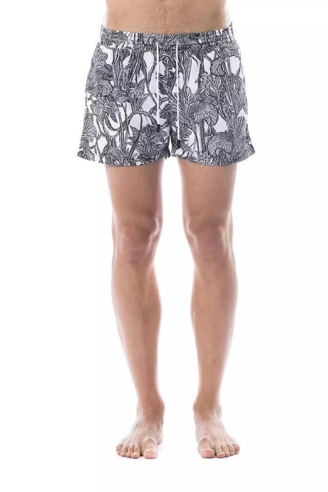 Roberto Cavalli Sport Black Polyester Men Swimwear - Hilstor