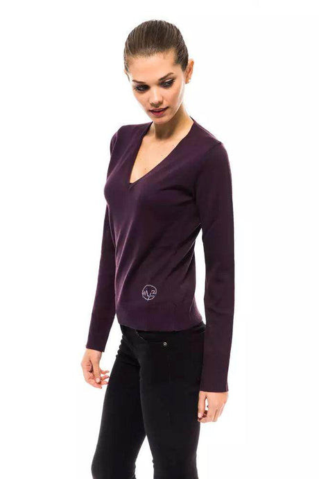 Montana Blu Purple Wool Women's Sweater - Hilstor