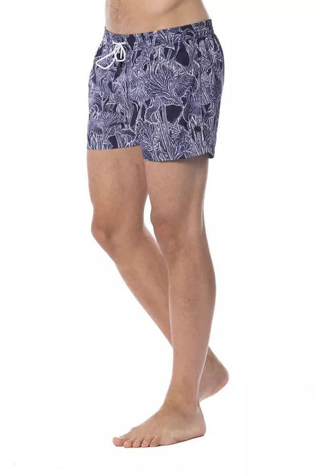 Roberto Cavalli Sport Blue Polyester Men Swimsuit - Hilstor