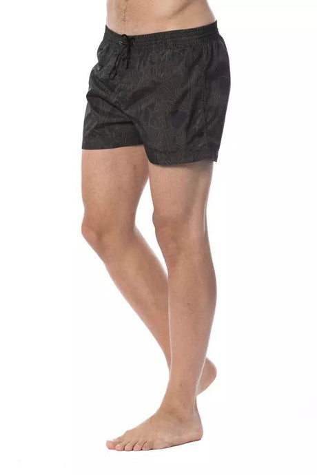 Roberto Cavalli Sport Army Polyester Men's Swim Trunk - Hilstor