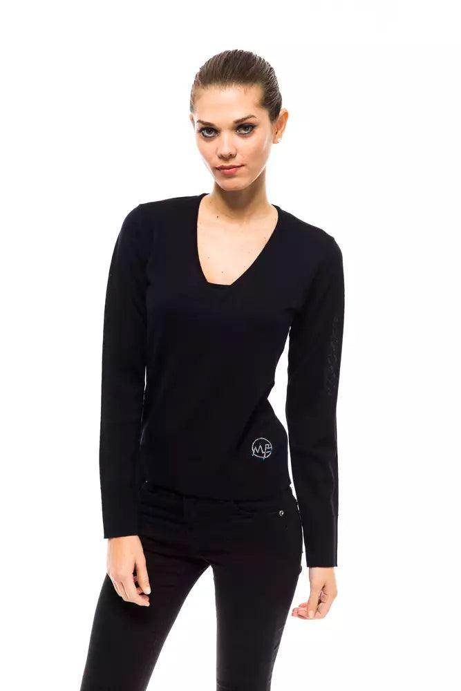 Montana Blu Blue Wool Women Sweater - Hilstor