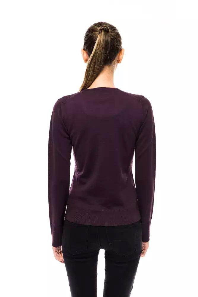 Montana Blu Purple Wool Women's Sweater - Hilstor