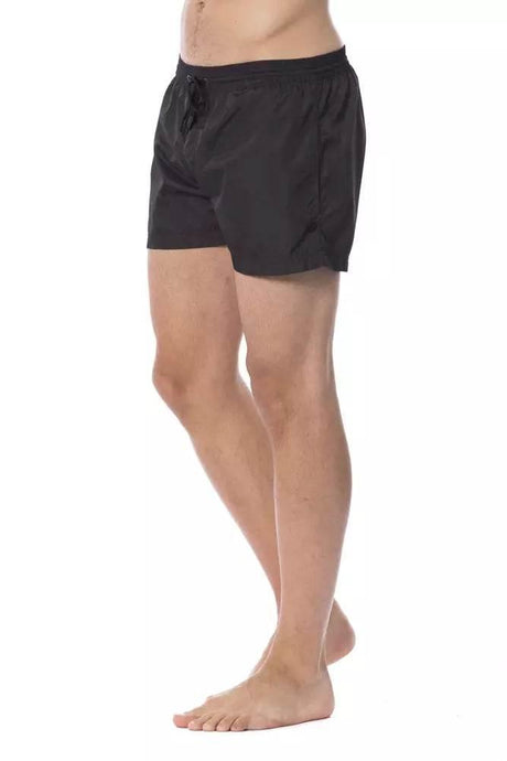 Roberto Cavalli Sport Black Polyester Men Swimsuit - Hilstor