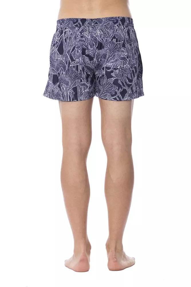 Roberto Cavalli Sport Blue Polyester Men Swimsuit - Hilstor