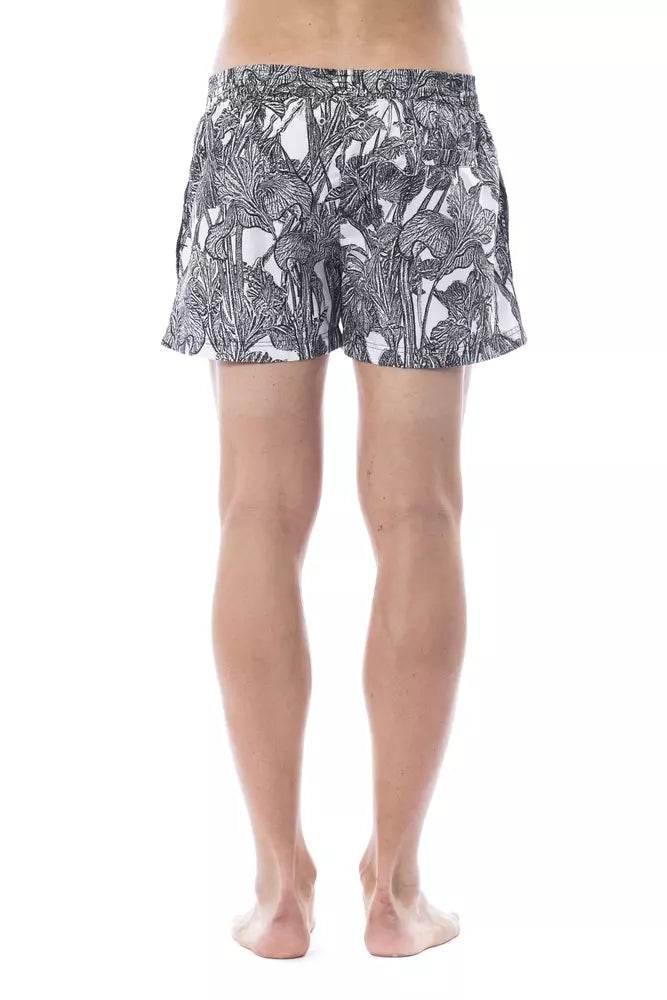Roberto Cavalli Sport Black Polyester Men Swimwear - Hilstor