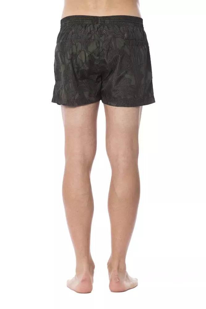Roberto Cavalli Sport Army Polyester Men Swimwear - Hilstor
