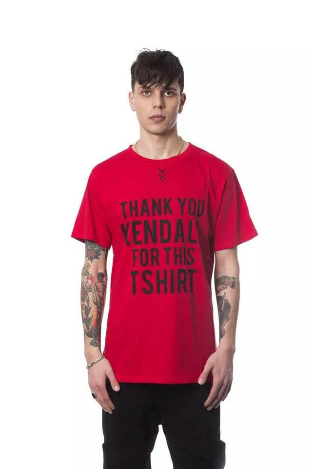 Nicolo Tonetto Red Cotton Men T-Shirt - Hilstor