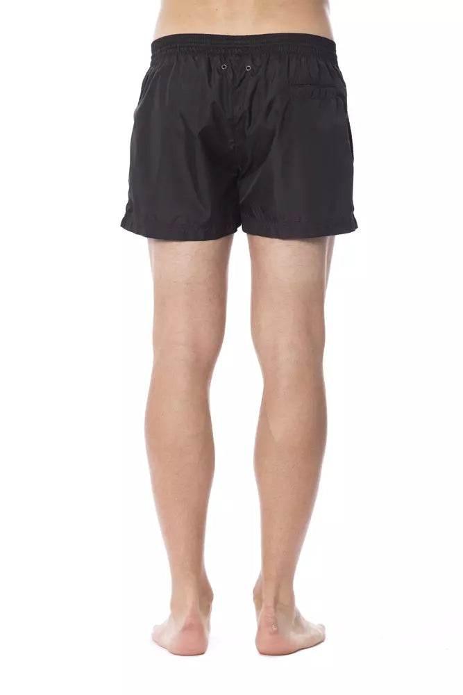 Roberto Cavalli Sport Black Polyester Men Swimsuit - Hilstor