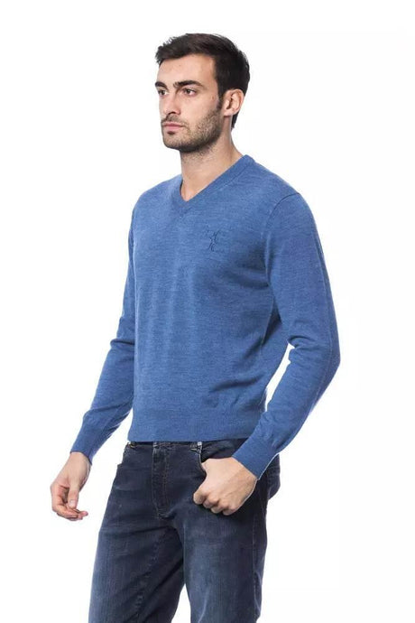 Billionaire Italian Couture Embroidered Merino Wool Crew Neck Sweater - Hilstor
