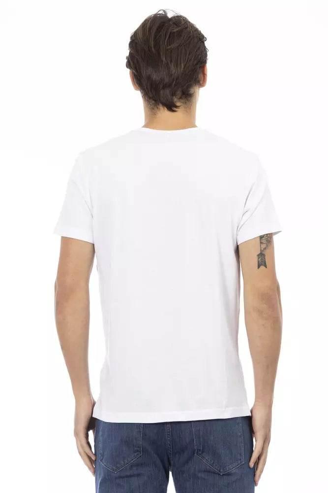 Trussardi Action White Cotton Men's T-Shirt - Hilstor