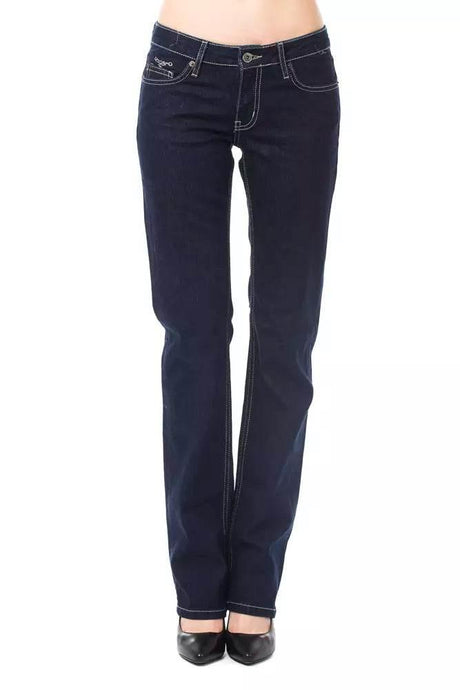 Ungaro Fever Blue Cotton Women's Jeans - Hilstor