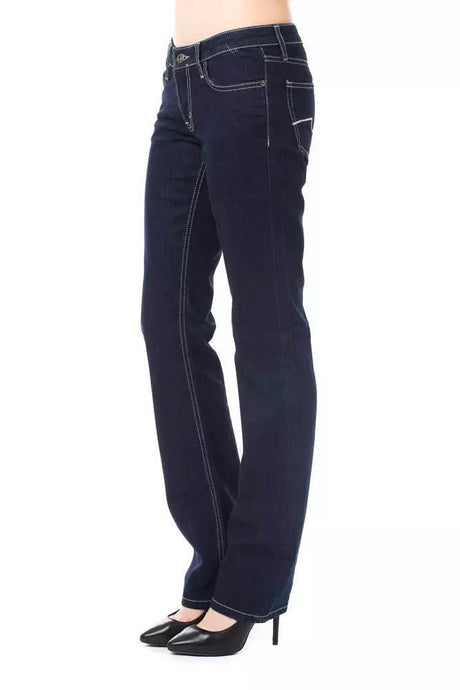 Ungaro Fever Blue Cotton Women's Jeans - Hilstor