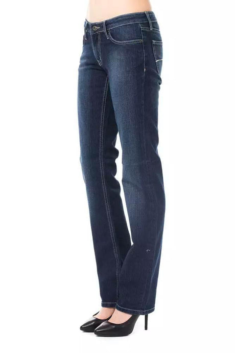 Ungaro Fever Blue Cotton Women Jeans - Hilstor