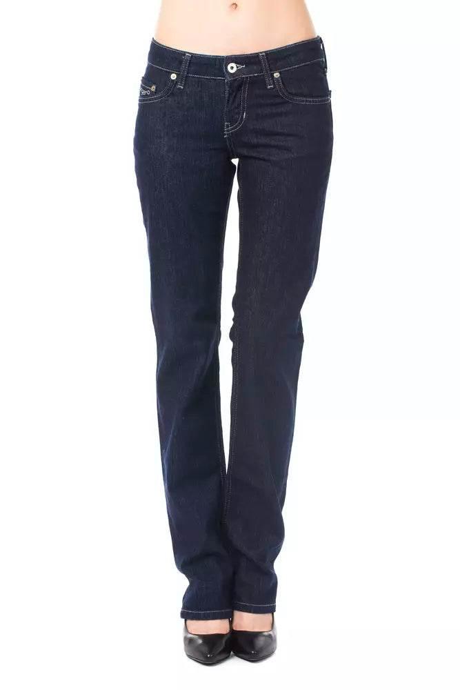 Ungaro Fever Blue Cotton Women's Jeans - Hilstor