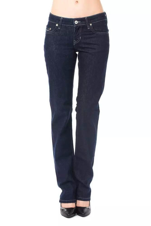 Ungaro Fever Blue Cotton Women's Jeans - Hilstor