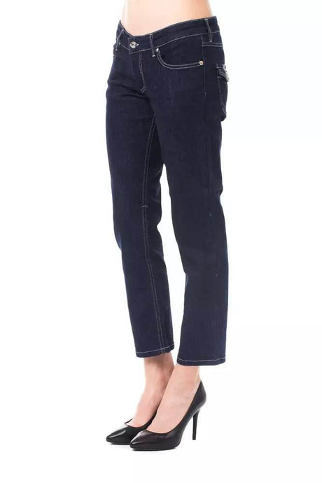 Ungaro Fever Blue Cotton Women Jeans - Hilstor