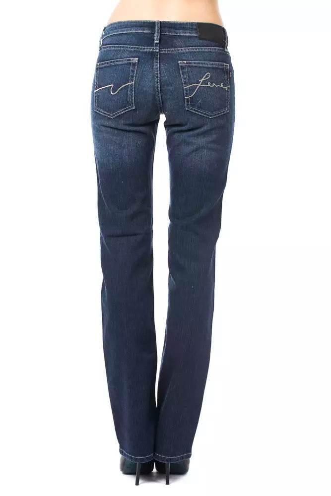 Ungaro Fever Blue Cotton Women Jeans - Hilstor