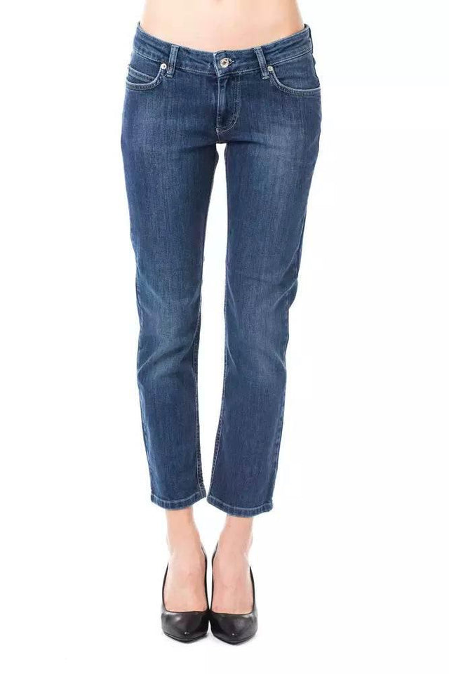 Ungaro Fever Light Blue Cotton Women Jeans - Hilstor