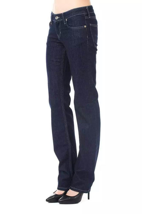 Ungaro Fever Blue Cotton Women's Jeans - Hilstor