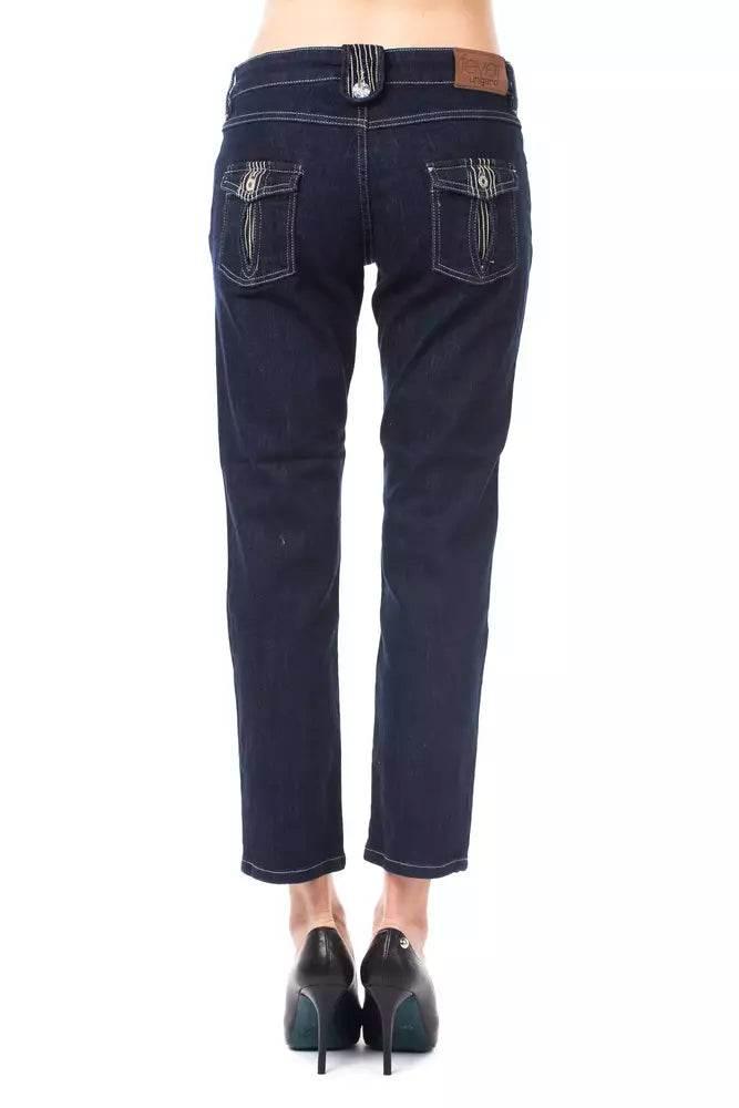 Ungaro Fever Blue Cotton Women Jeans - Hilstor