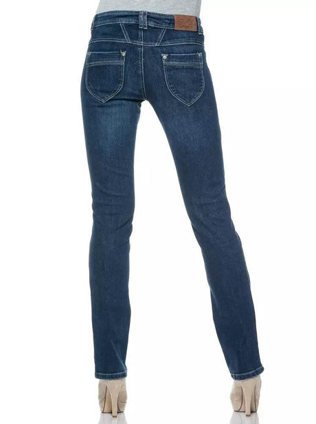 Ungaro Fever Blue Cotton Women's Jeans - Hilstor