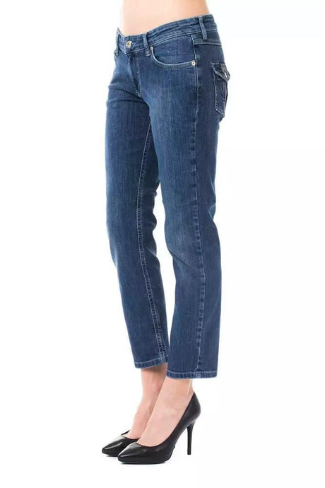 Ungaro Fever Light Blue Cotton Women Jeans - Hilstor