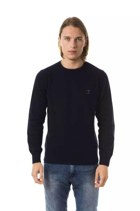 Uominitaliani Blue Wool Men Sweater - Hilstor