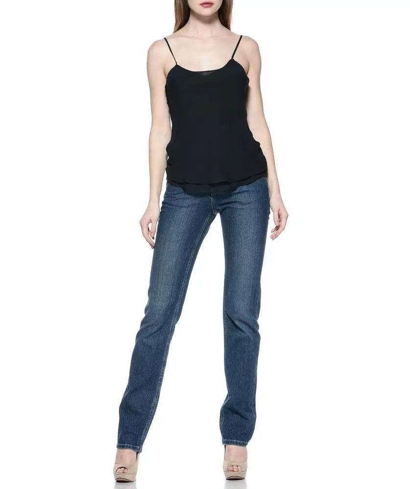 Ungaro Fever Blue Cotton Women Jeans - Hilstor