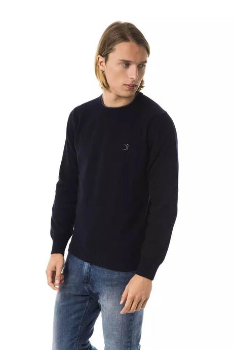 Uominitaliani Blue Wool Men Sweater - Hilstor