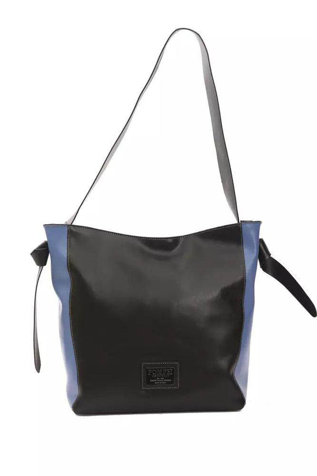 Pompei Donatella Black Leather Women Shoulder Bag - Hilstor