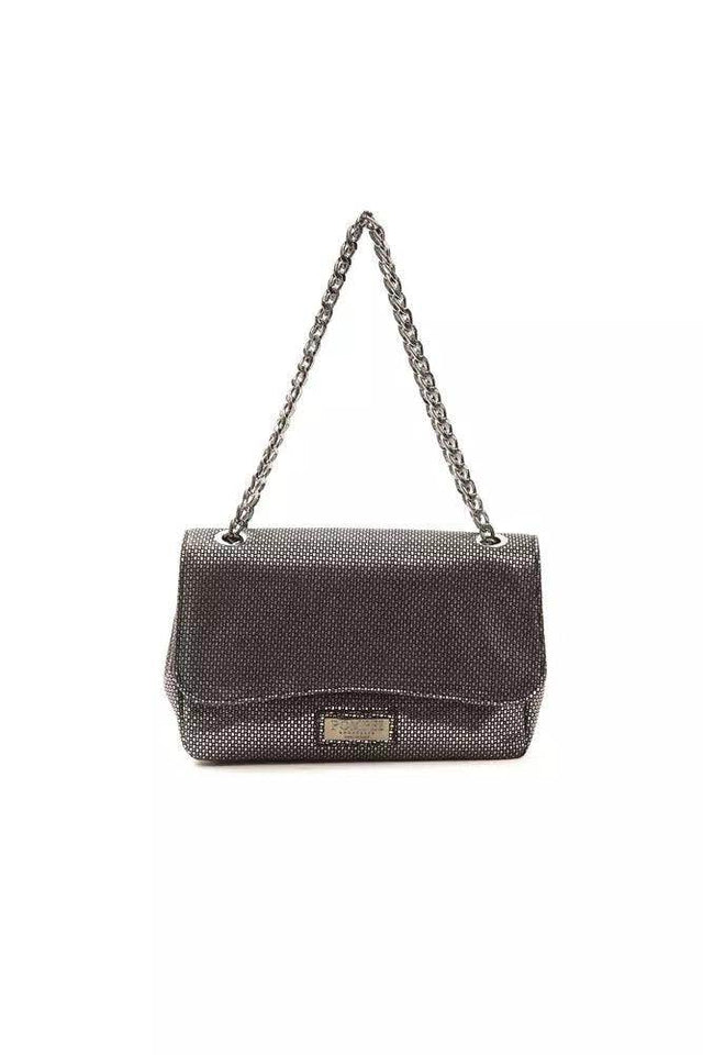 Pompei Donatella Gray Leather Women Crossbody Bag - Hilstor
