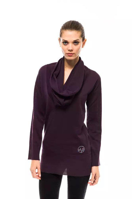 Montana Blu Purple Wool Women Sweater - Hilstor
