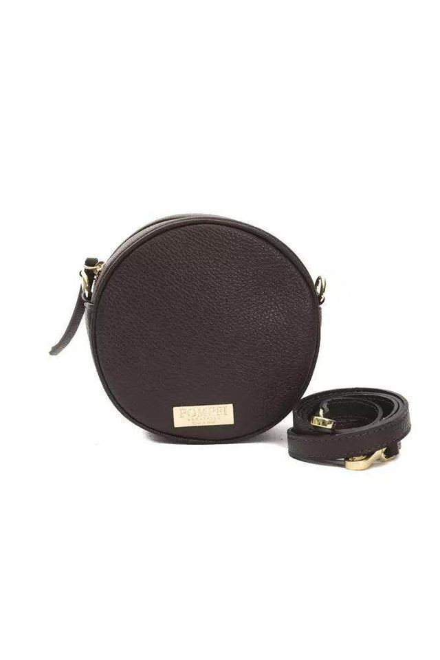 Pompei Donatella Brown Leather Women Crossbody - Hilstor