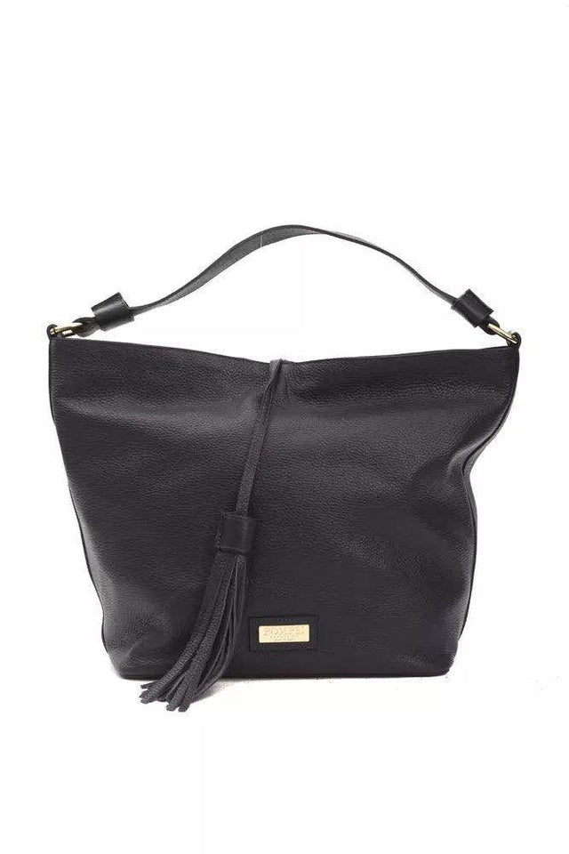 Pompei Donatella Gray Leather Women Shoulder Bag - Hilstor
