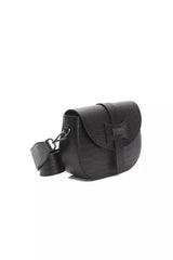 Pompei Donatella Black Leather Women Crossbody Bag - Hilstor