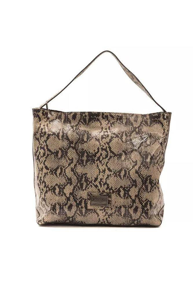 Pompei Donatella Brown Leather Women Shoulder Bag - Hilstor