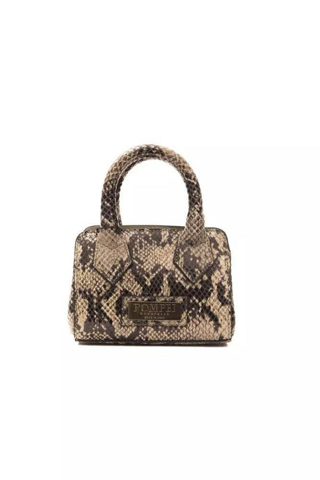 Pompei Donatella Brown Leather Women Mini Tote - Hilstor