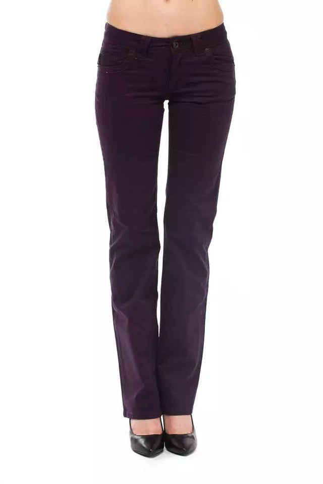 Ungaro Fever Purple Cotton Women Pant - Hilstor