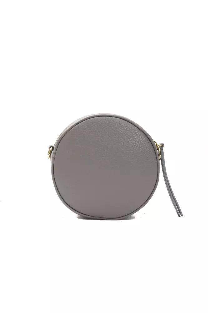 Pompei Donatella Gray Leather Women Crossbody - Hilstor