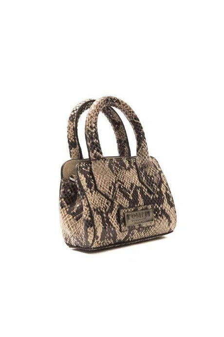 Pompei Donatella Brown Leather Women Mini Tote - Hilstor