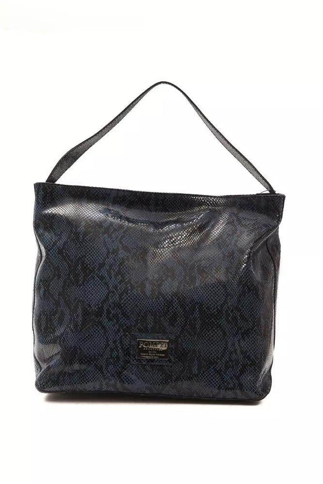 Pompei Donatella Blue Leather Women Shoulder Bag - Hilstor