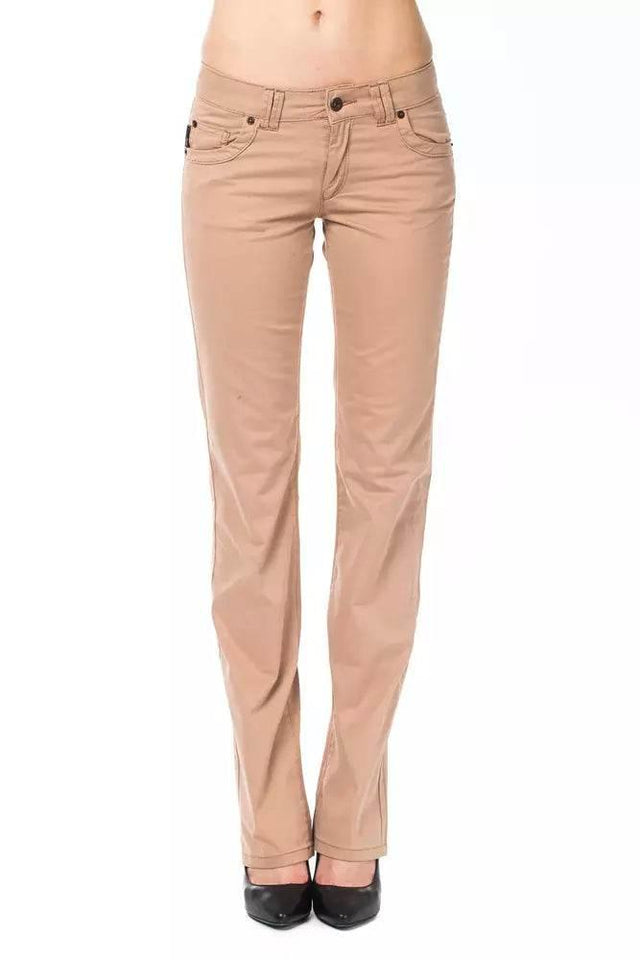 Ungaro Fever Beige Cotton Women Pant - Hilstor